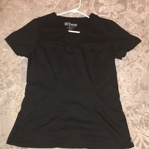 Greys anatomy black scrub top